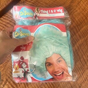COPY - Blue wig. Thing 1 and Thing 2 Dr. Seuss